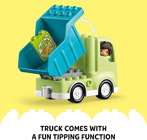 Miniatura 5 de LEGO DUPLO Town Recycling Truck 10987 - Juego de juguetes de construcción, aprende a través del juego con este regalo creativo de cumpleaños STEM