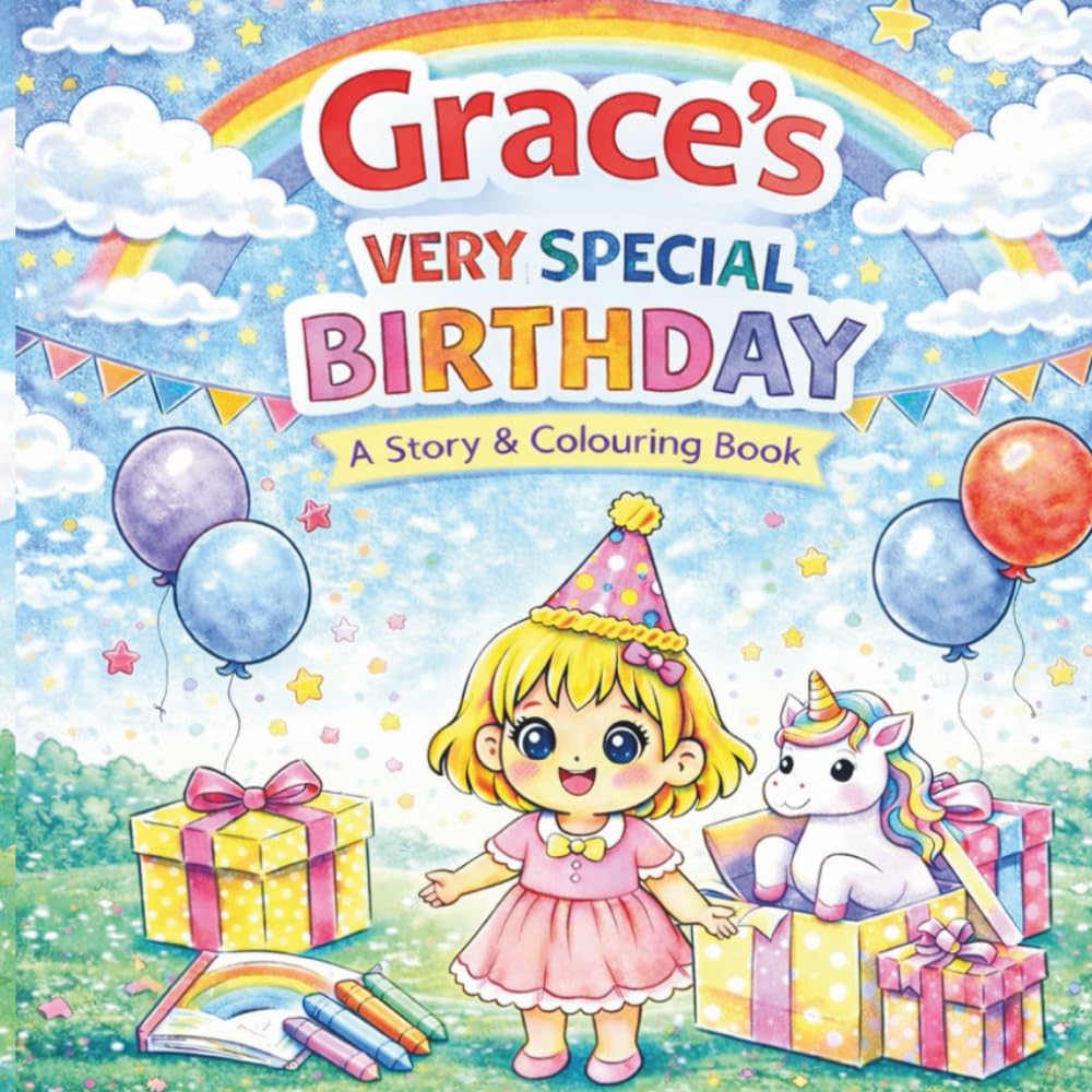 Grace's Very Special Birthday: A Story & Colouring Book