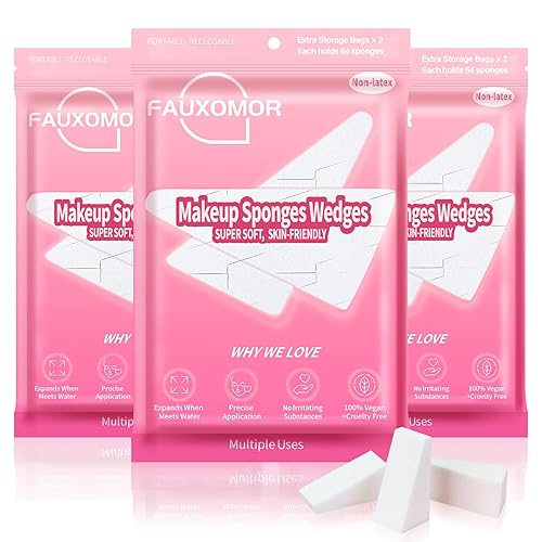 324 mini esponjas de maquillaje para base facial, sin látex, triangular, para todo tipo de piel, licuadora de belleza para aplicación y mezcla
