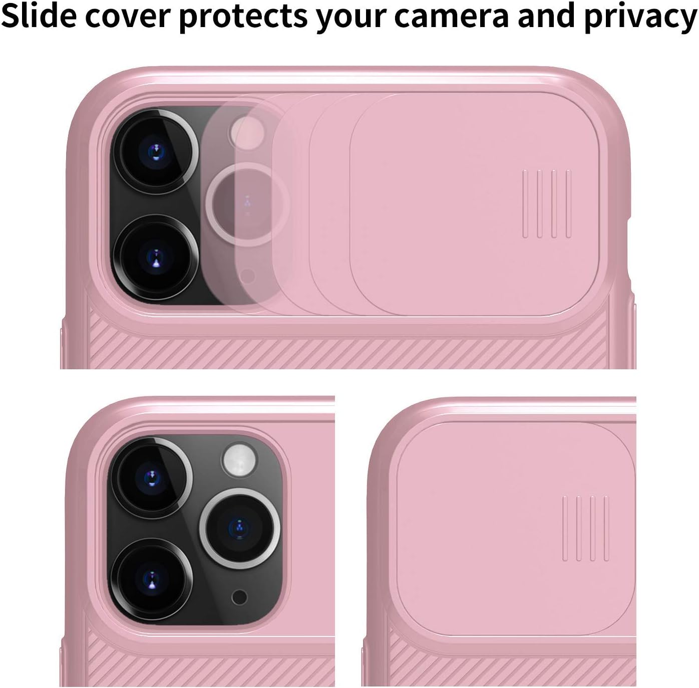 Nillkin iPhone 11 Case, CamShield Series Case with Slide Camera Cover, Slim Stylish Protective case for iPhone 11 6.1 inch (2019) - Pink