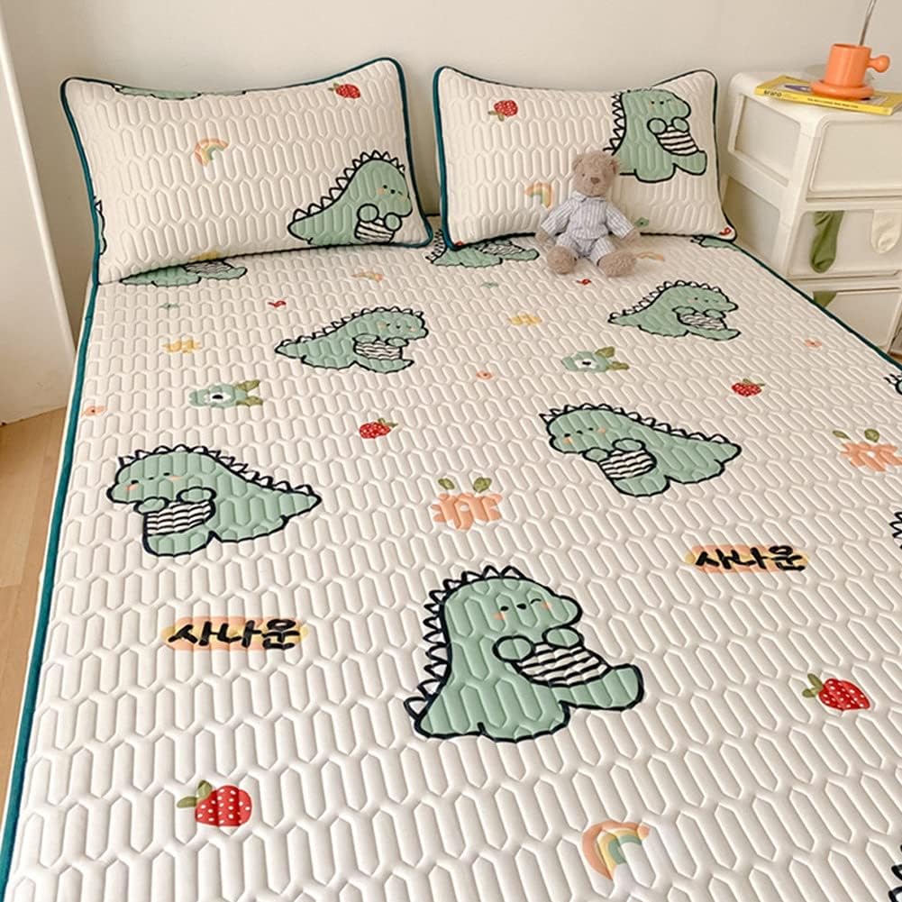 Three-piece Ice Silk Mat, Machine Washable, Folding Children's Air-Conditioning Seat, Student Dormitory Single