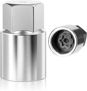 D-Wheel Locking Lug Nut Removal Tool, Wheel Lock Key Compatible with Toyota, Lexus, Tacoma - Anti-Theft Lug Nut Socket Remover, D-Type Universal Wheel Lock Key Tool