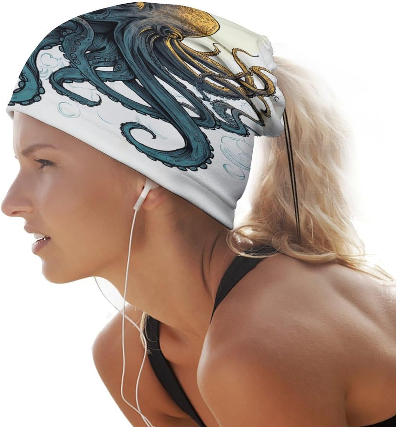 Sun Ocean Octopus Mask ，With Elastic Buckle ，Face Mask ，UV Protection，Bandana Cover for Men Women Suitable Summer Outdoor Activities.