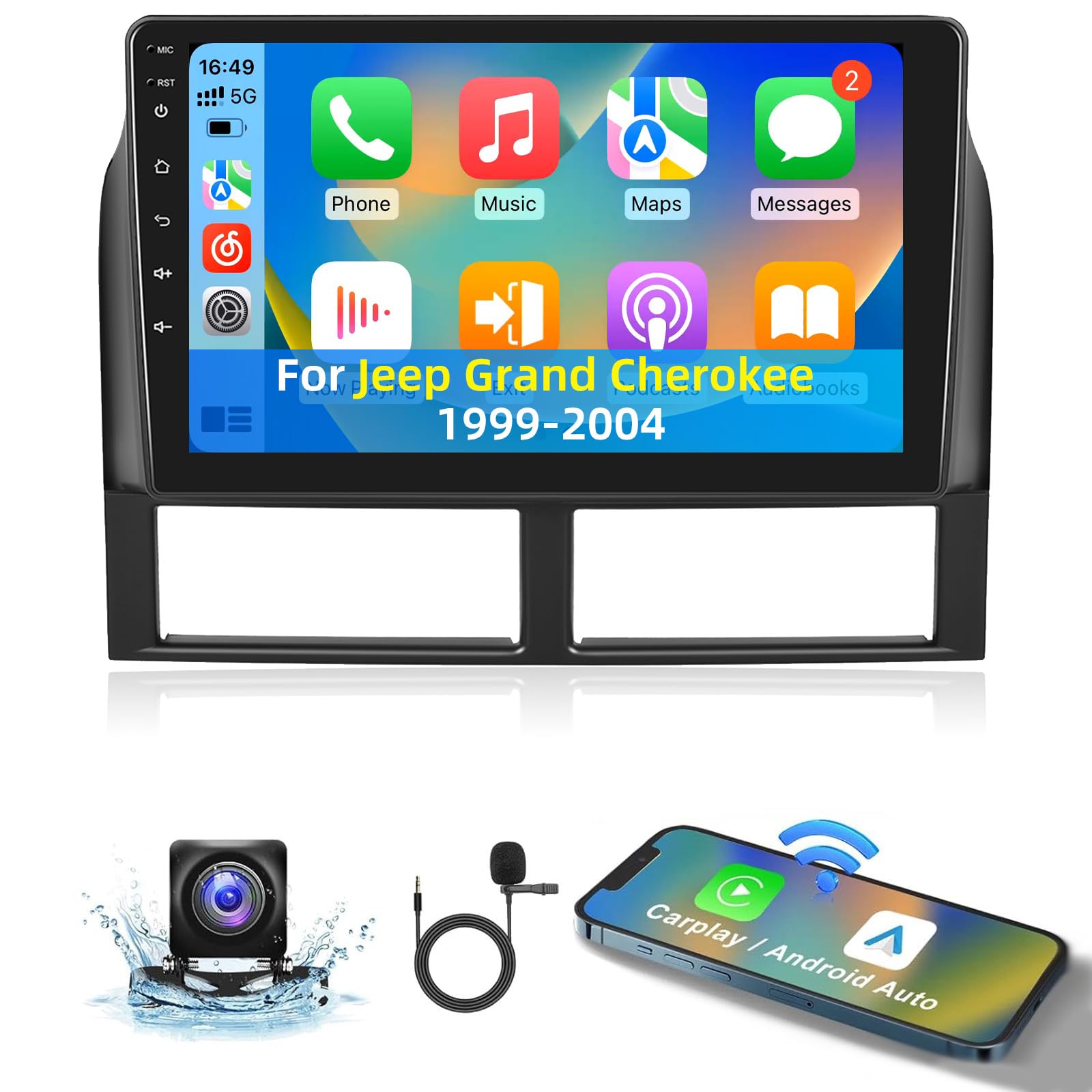 Amazon.com: Android 4G+64G Car Radio for Jeep Grand Cherokee 1999