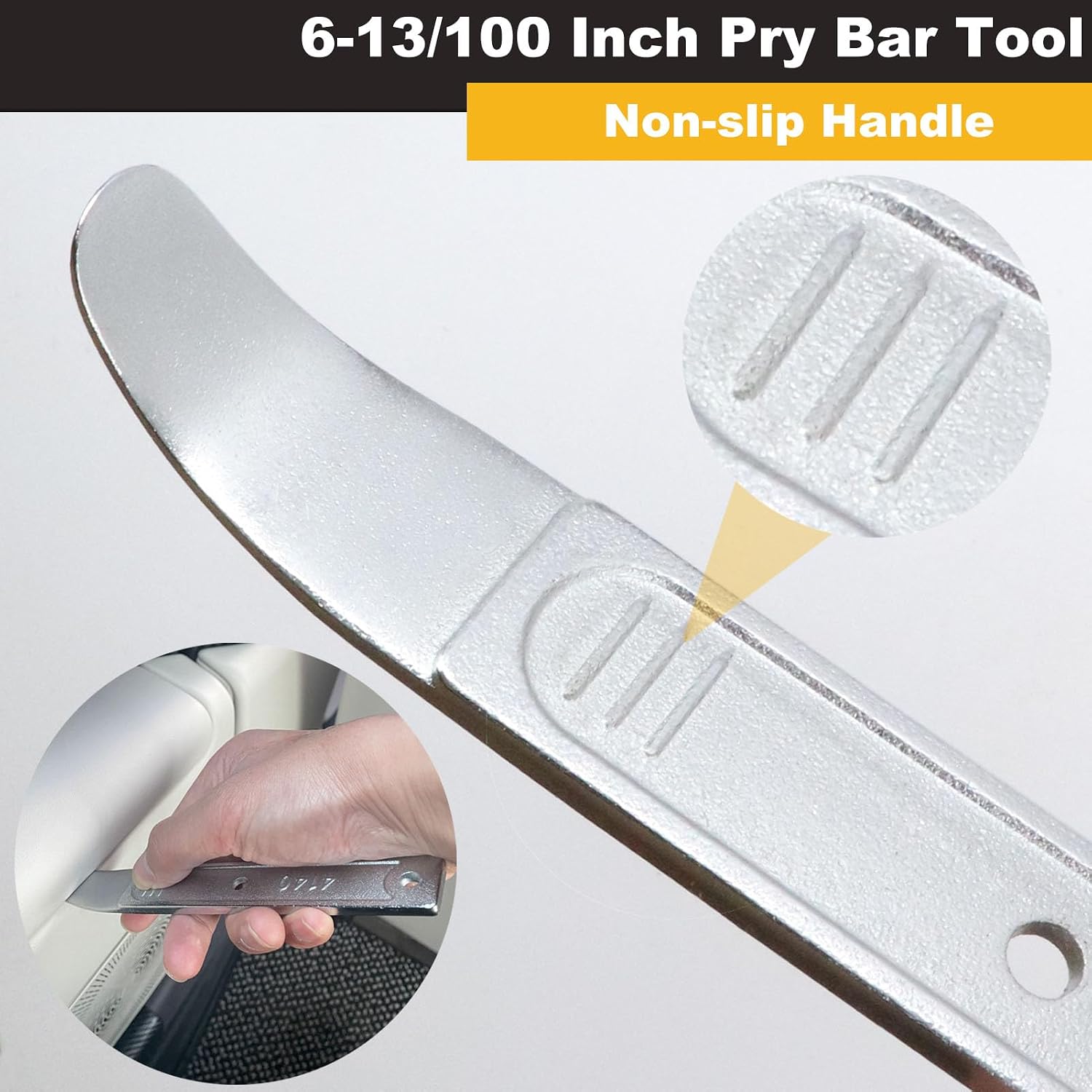 AKGUN 4140 Pry Tool, Car Trim Removal Tool Kit, Trim Removal Tool Pry Tool, Mighty Miniature Portable Multitool, Door Panel, Window Screen Removal
