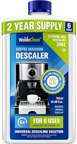WoldoClean Descaler Solution for Coffee Maker 25.4 oz - 6...