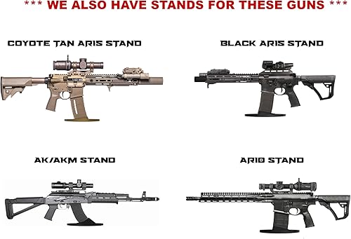 Miniatura 6 de Soporte de exhibición AR-15 estilo rifles, SBRS y pistolas. Diseñado para adaptarse a 30RD GEN 2 y 3 MAGPUL PMAGS. Soporte de disparo AR-15 y