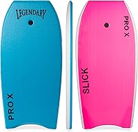 Vista 10 de Legendary Pro X Bodyboard para playa con parte inferior dura, tablas Boogie para niños y adultos, selladas térmicamente con núcleo EPS, correa