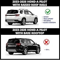 Vista 2 de ROKIOTOEX - Barras transversales Cobra aptas para rieles laterales de techo elevados Pilot 2023-2025, barras transversales bloqueables para equipaje