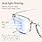 Gaoye Stylish Blue Light Glasses for Woman - Computer Glasses for Blue Light Blocking - Lightweight Frames - 3 pack