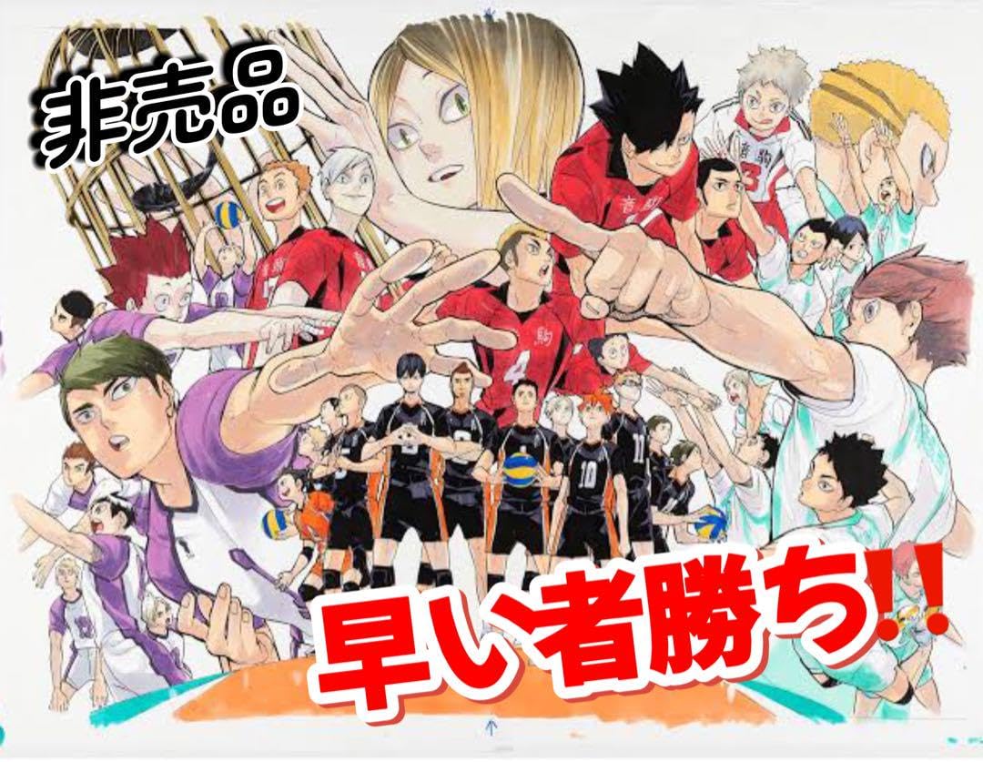 ハイキュー 非売品ポスター 19巻 白鳥沢 ハイキュー!! A page of youthコースター ランダム販売 戸美学園