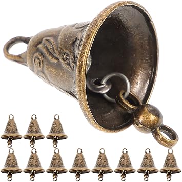 SUPVOX Bell Wind Chime - 11Pcs Mini Jingle Bells for Crafting Feng Shui Decoration Doorbell and Hanging Accessories