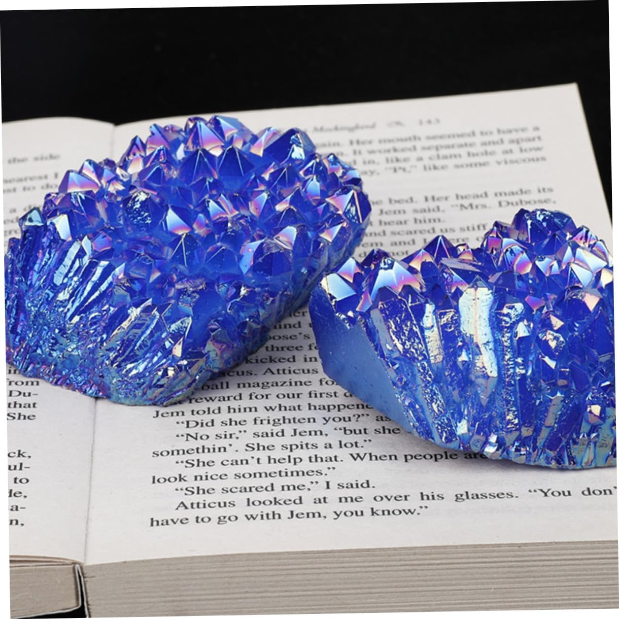 Alipis Unique and Bright Crystal Stones Home Decor Sculptures Natural Crystal Stone Decor