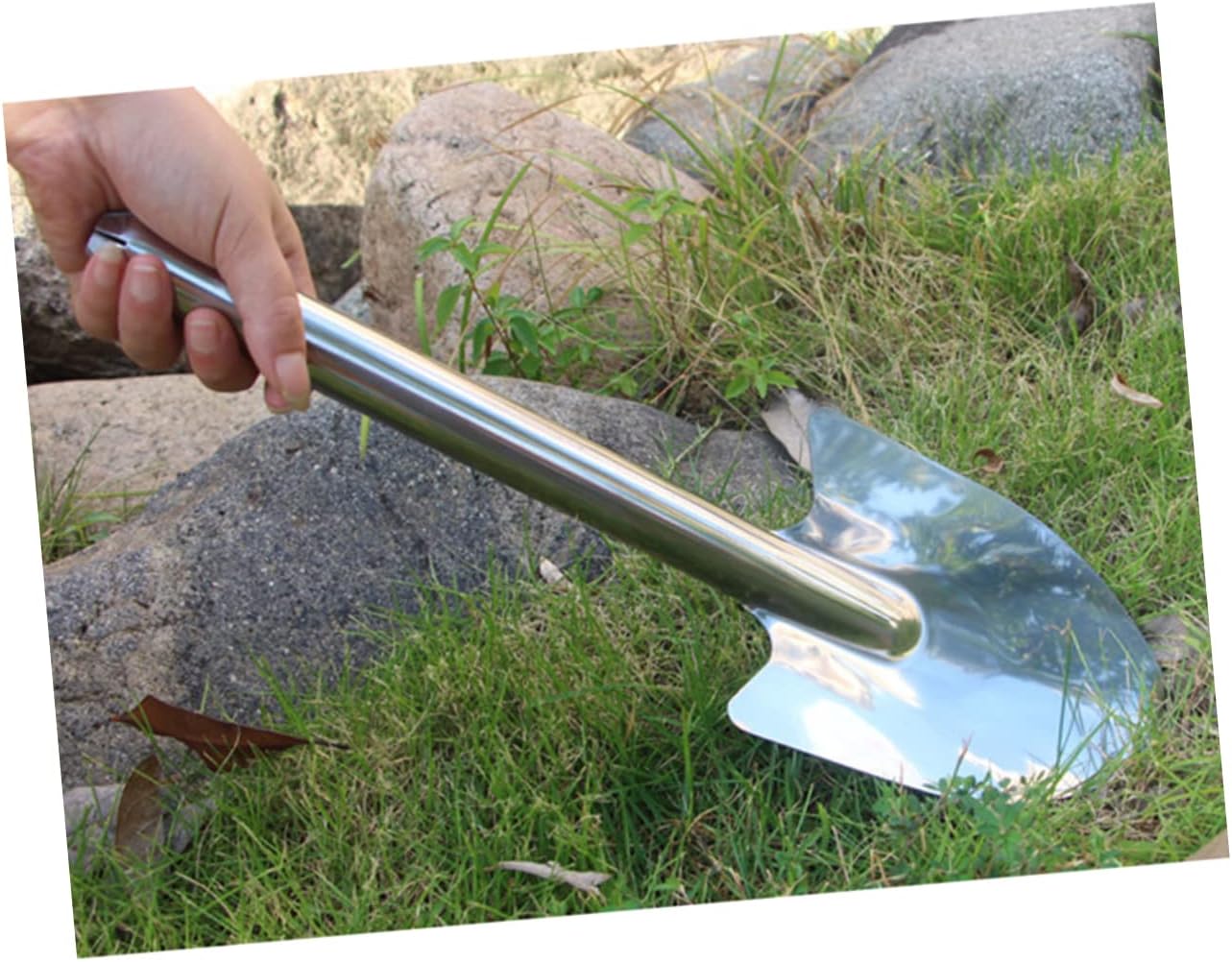 BESPORTBLE 3pcs Stainless Steel Garden Shovel Small Pointed Spade for Planting and Digging Ergonomic Handle Garden Tool for Gardening Enthusiasts and Camping