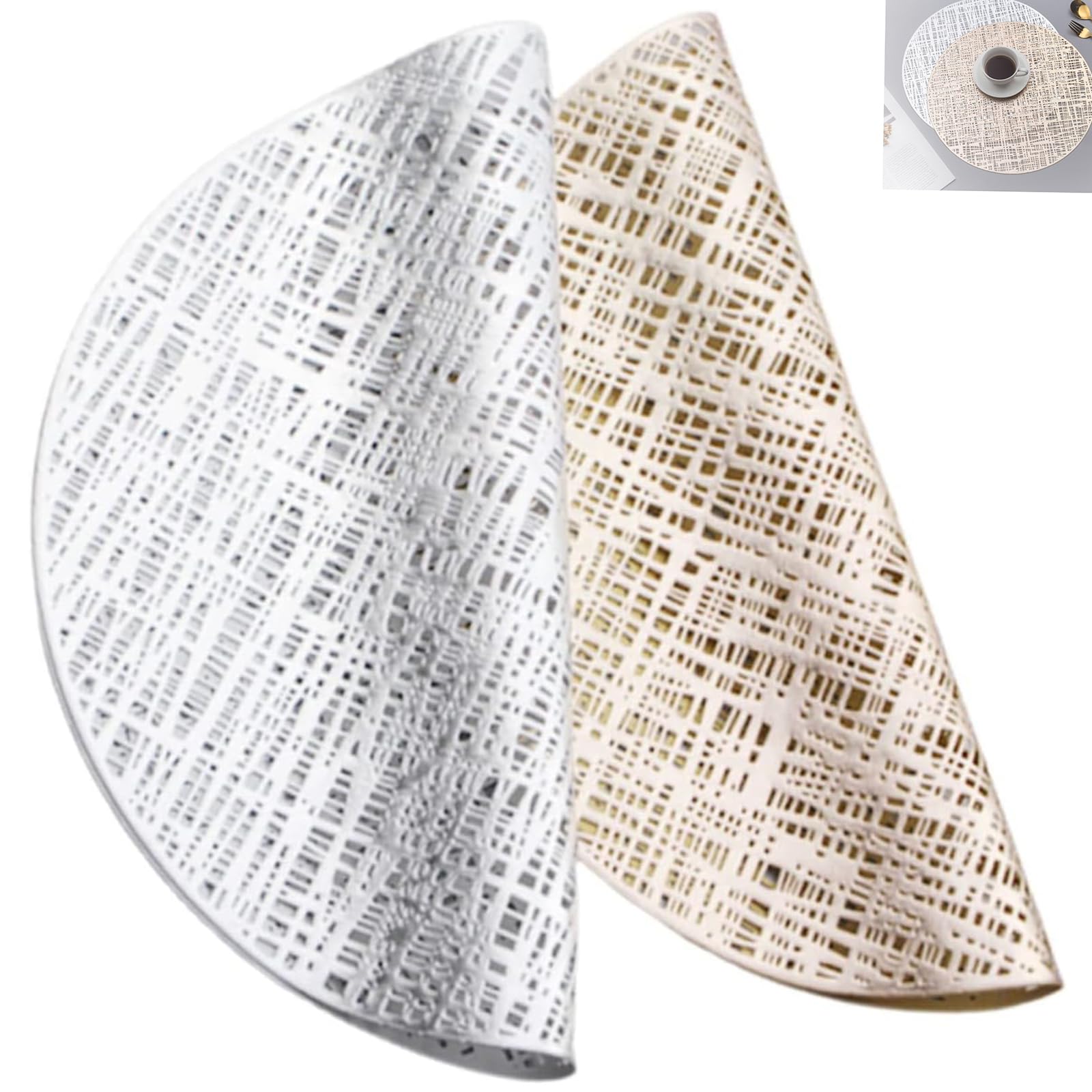 Napperon creux chic pour bar à café et dessous de verre pour table chaleureuse
