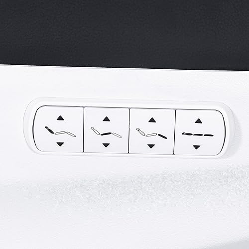 Miniatura 3 de DERMALOGIC Remi - Mesa de tratamiento de spa eléctrico, 4 motores, cama de masaje, función de memoria, altura ajustable, equipo de tatuaje de salón