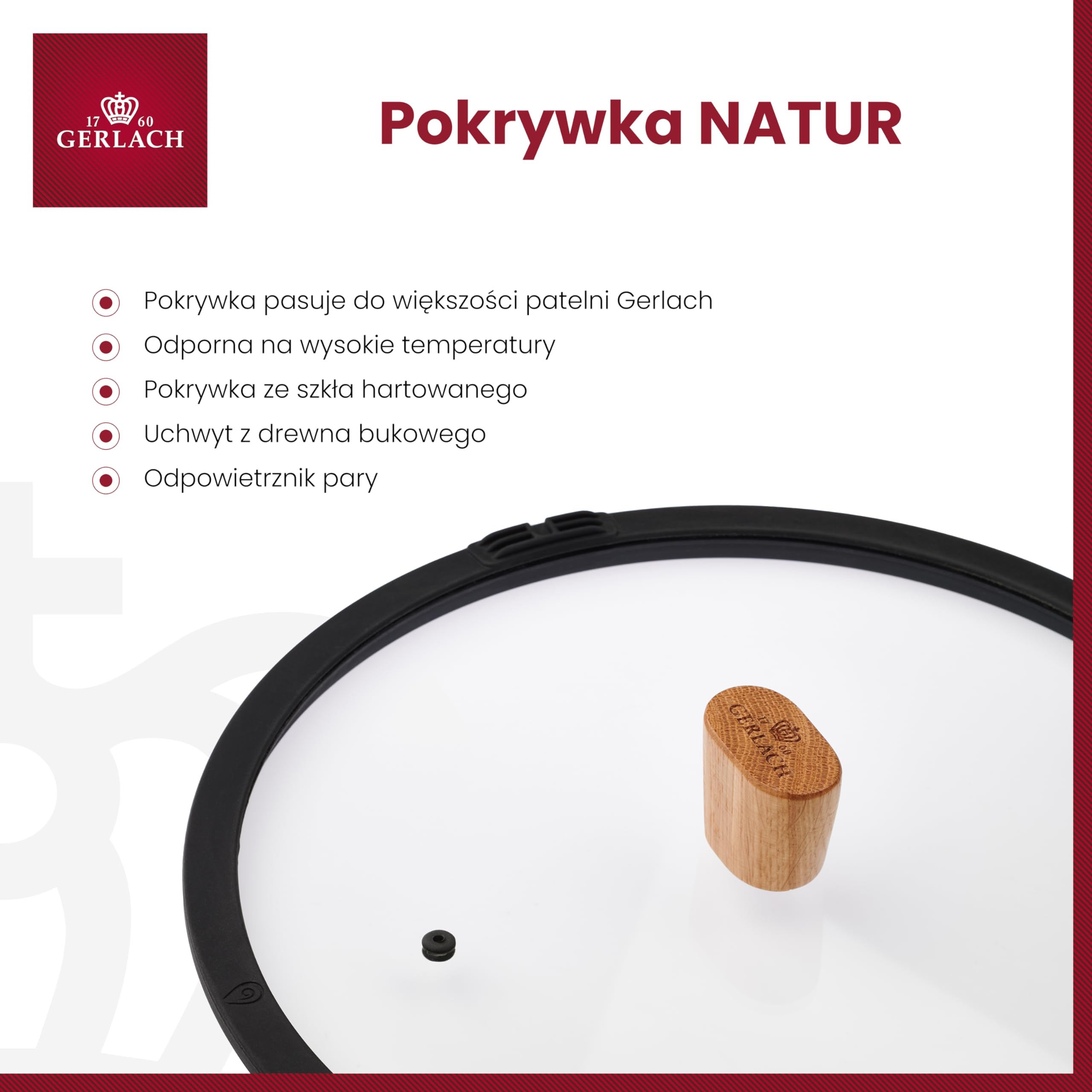 Gerlach Pokrywka Natur 20 Cm ,Nk320