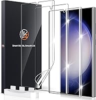 Vista 1 de LK 3 Pack para Protector de Pantalla Samsung Galaxy S23 Ultra [No es de Vidrio] [Soporte Desbloqueo por Huella Dactilar] Protector de Pantalla