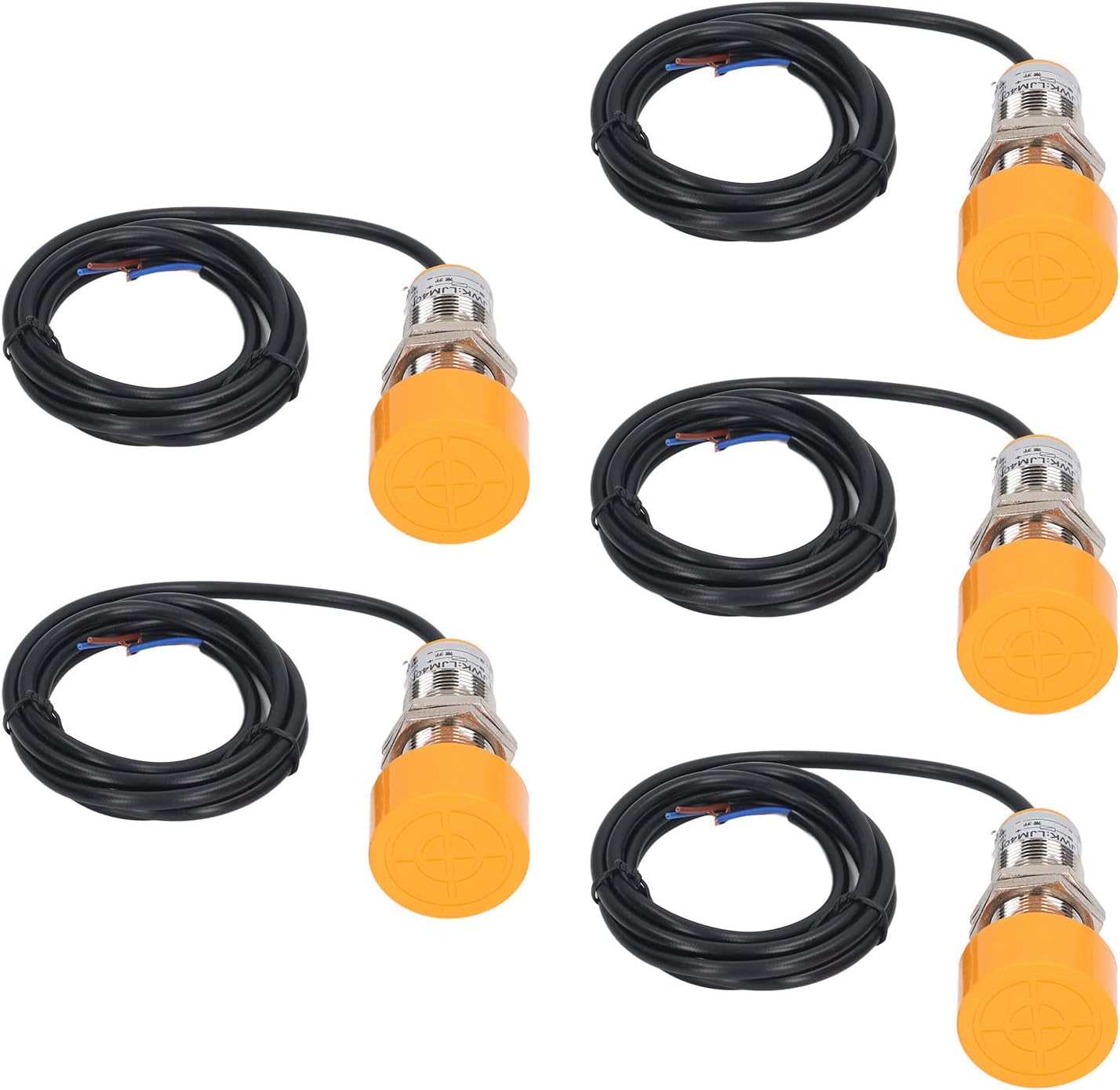 5Pcs Approach Sensor IP65 Approach Sensor, Inductive Proximity Switch Non Embedded Inductive Proximity Switch 2 Wire Normally Open 10‑30VDC