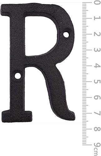 Números de casa - Innovadoras letras de dirección en hierro forjado con clavo moldeado a presión, números para buzón, BT2W1M041428