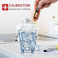 Vista 6 de ThermoPro TP15H - Termómetro de alimentos resistente al agua de lectura instantánea para cocinar, sonda de termómetro de carne digital