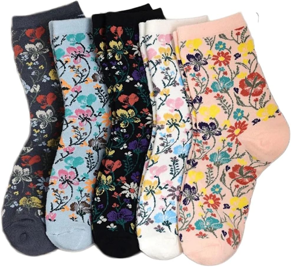 Print Cotton Socks Women Cute Autumn Winter Long Leg Set Kawaii