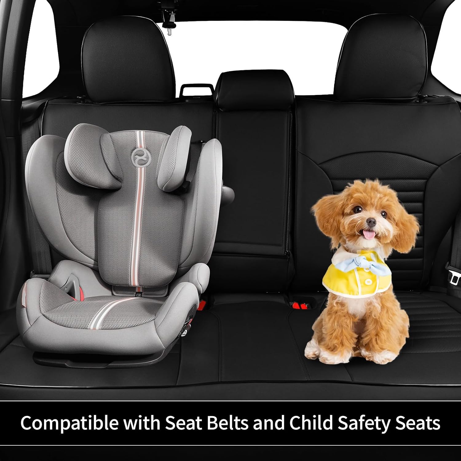 EKR Forester Seat Covers Custom Fit for Subaru Forester Base 2025,Leather Car Seat Cover for SUV Full Set Waterproof,Faux Leather(Black)