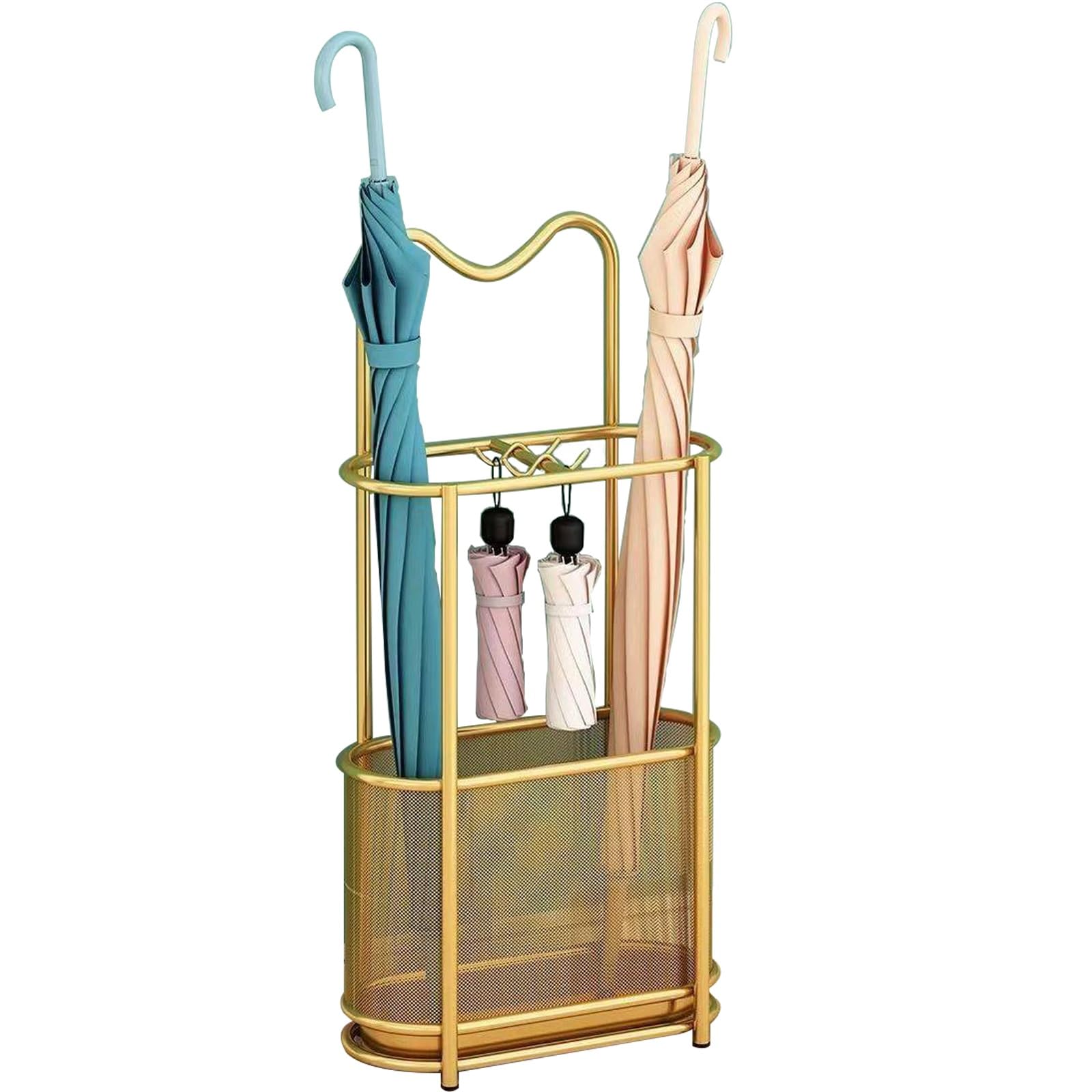 Porte-parapluies en métal compact pour ranger cannes et bâtons dans un appartement