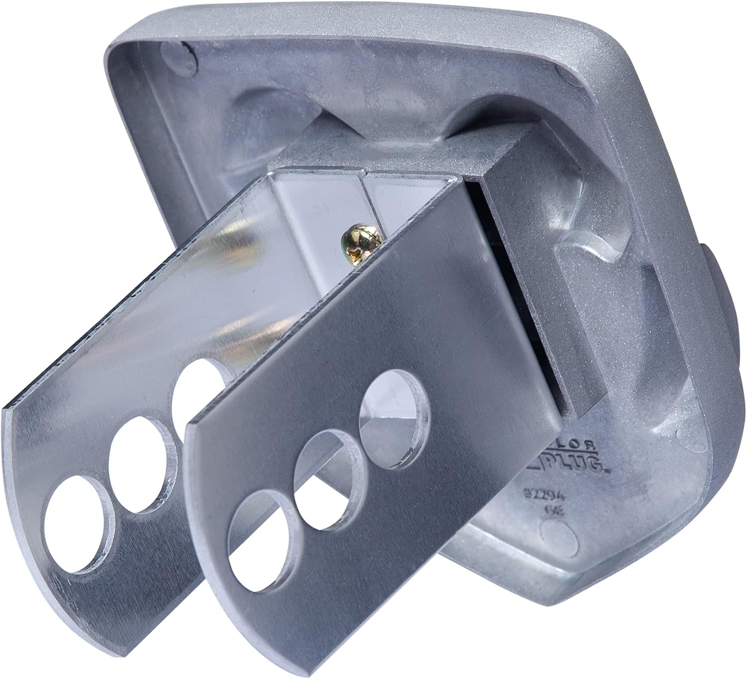 Plasticolor 002294R01 RAM Head Gray 3-Dimensional Hitch Plug