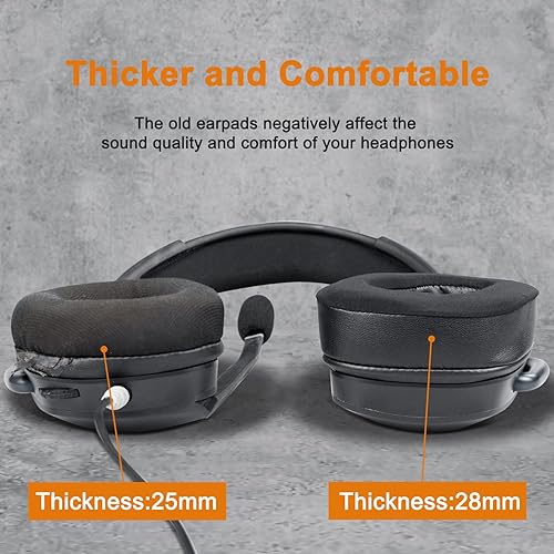 Miniatura 5 de SOULWIT Almohadillas de repuesto de gel refrescante para auriculares Corsair VoidVoid ProVoid EliteSurround RGB USB con cable e inalámbrico,