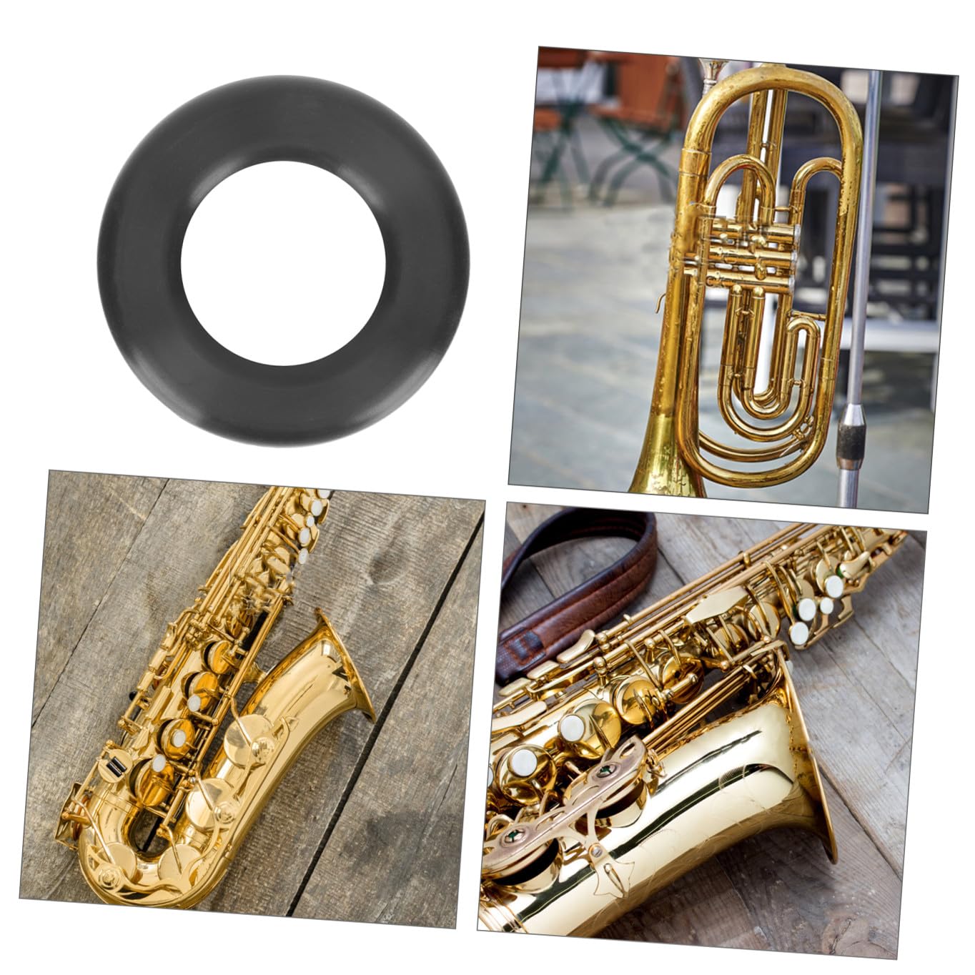 ibasenice 5pièces Silicone Mute Pour Saxophone Ténor Accessoire Pratique De Du Bruit Pour Musiciens Débutants Silencieux Matériau Et Facile à Installer