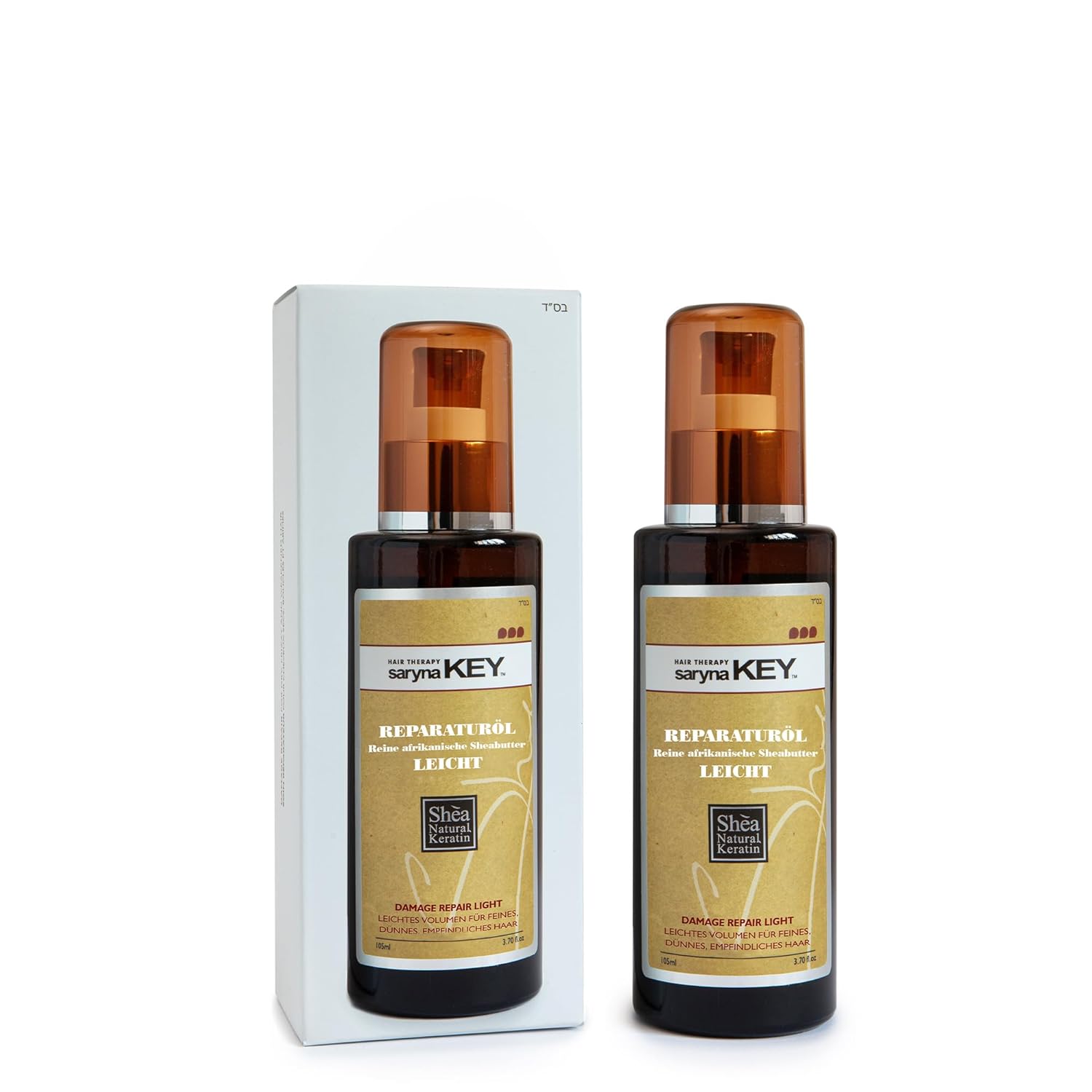 Saryna Key Hair Serum Repair Oil - Shea Butter Hair Treatment Oil, Oil for Hair, Frizz Control for Dry & Damaged Hair, Color-Safe (105ml/3.55oz)