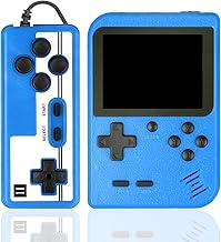 Hikonia Handheld Game Console,Portable Retro Video Game Console with 500 Classical FC Games,3.0 Inches Screen,1020mAh Rechargeable Battery,Support for TV & Two Players,Gift for Kids & Adult(Blue)