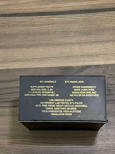 Miniatura 3 de Himalayan Organic Shilajit Resin 30 mg  87% Fulvic Acid  Pure & Natural Mineral Supplement  Energy Booster & Immune Support  Lab Proven Results