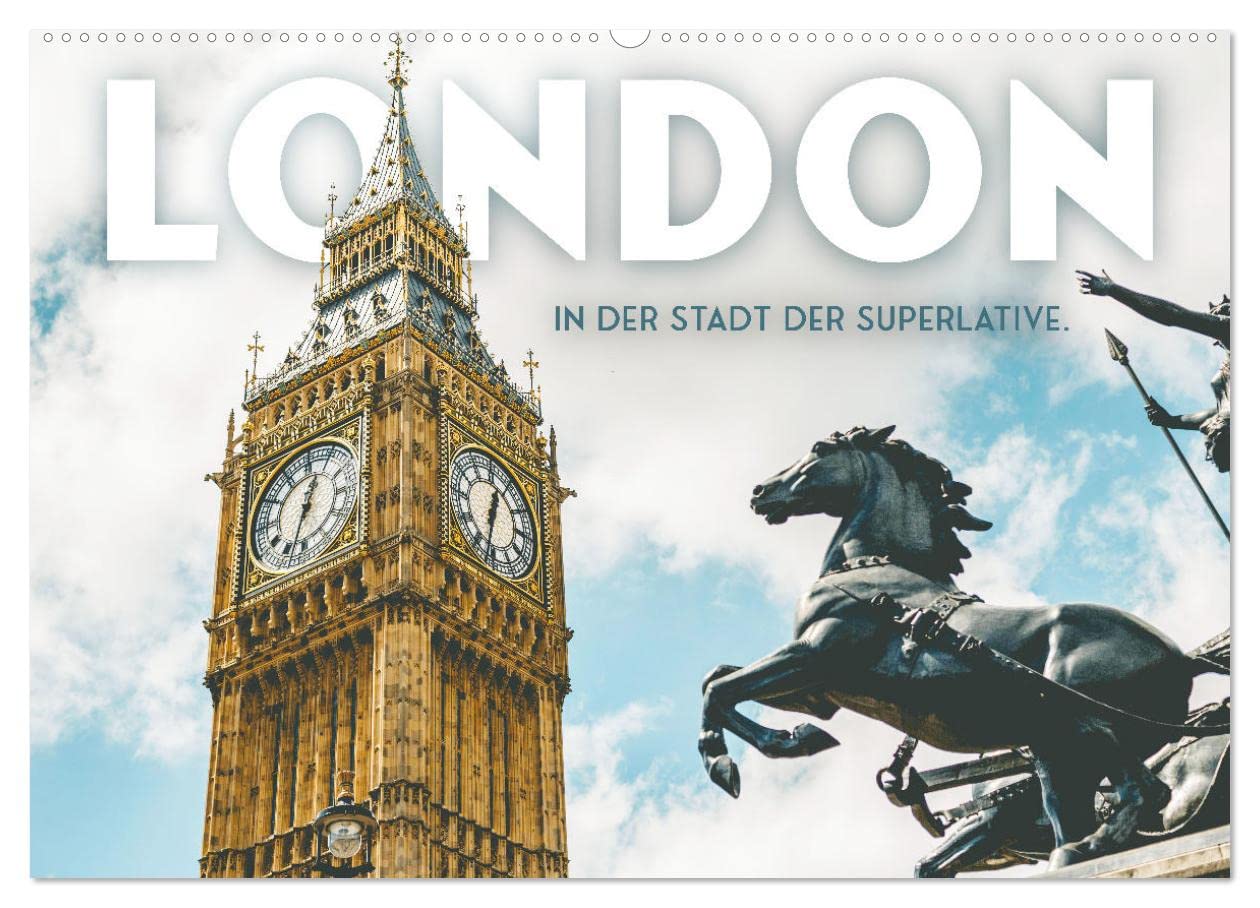 London - In der Stadt der Superlative. (Wandkalender 2026 DIN A2 quer), CALVENDO Monatskalender: Doppeldeckerbusse, Telefonzellen und eine königliche Familie. (CALVENDO Orte)
