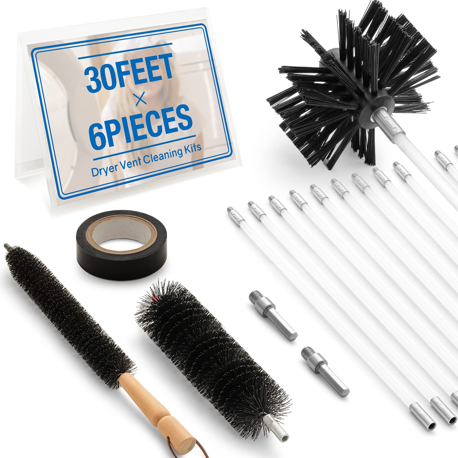 LintEater Dryer Vent Cleaning Kit (White) In The Dryer, 50 OFF