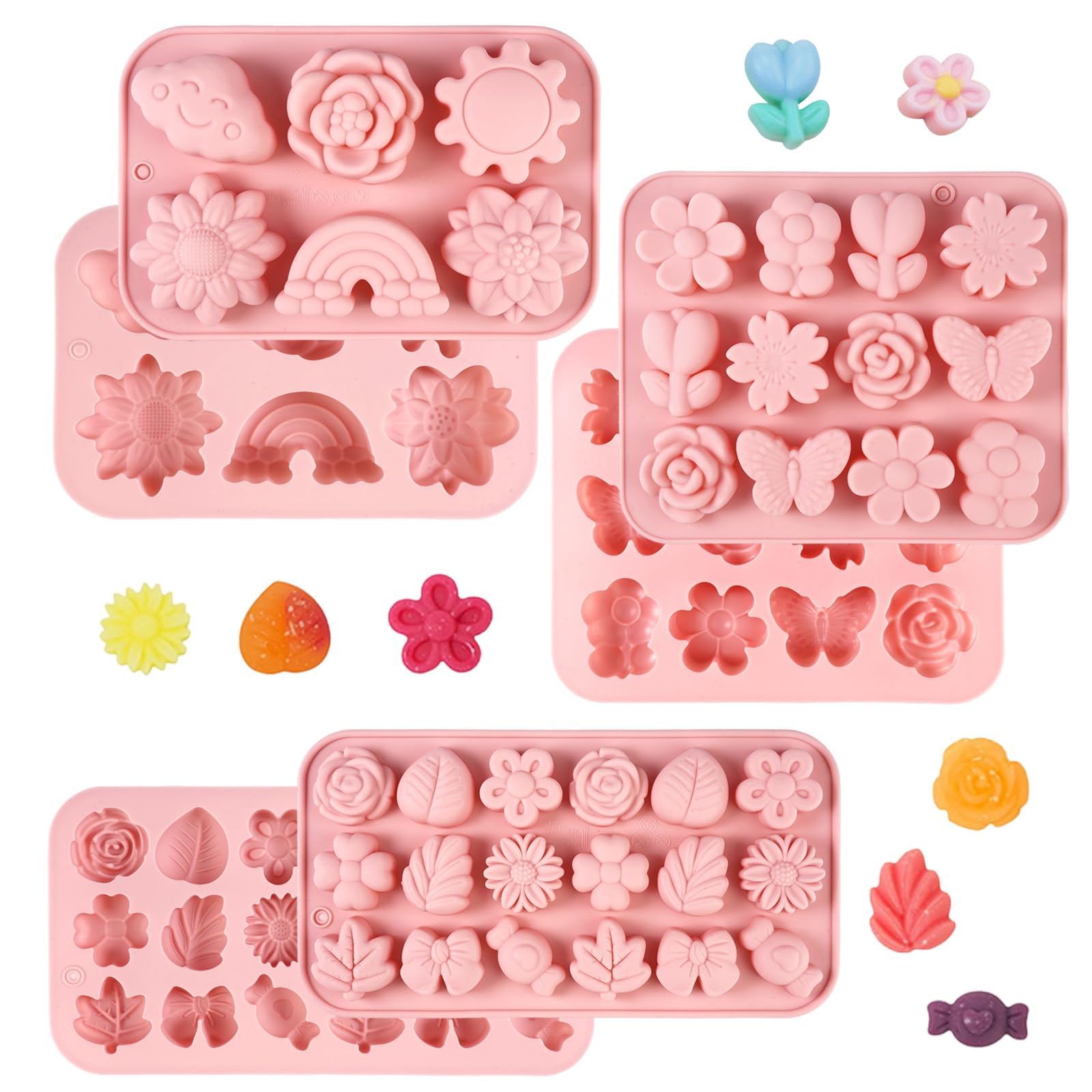 Wax Melt Moulds, Chocolate Molds, Silicone Molds Baking, 3 Pieces