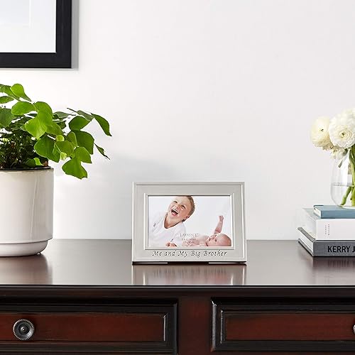 Miniatura 5 de Lawrence Frames Marco de fotos chapado en plata de 6 x 4 pulgadas, diseño de "Me and My Big Brother"