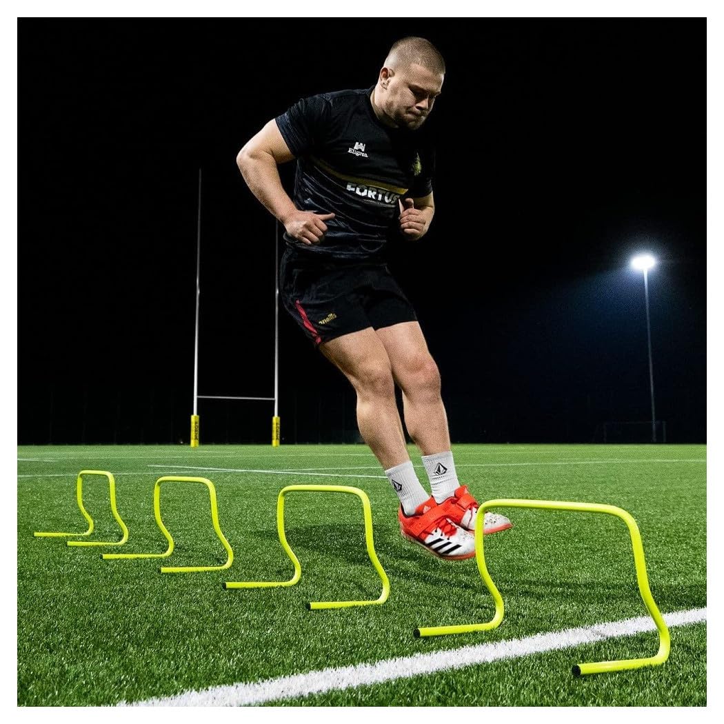 Set di 5 Ostacoli per Allenamento Velocità Forza Agilità Altezza 23 cm