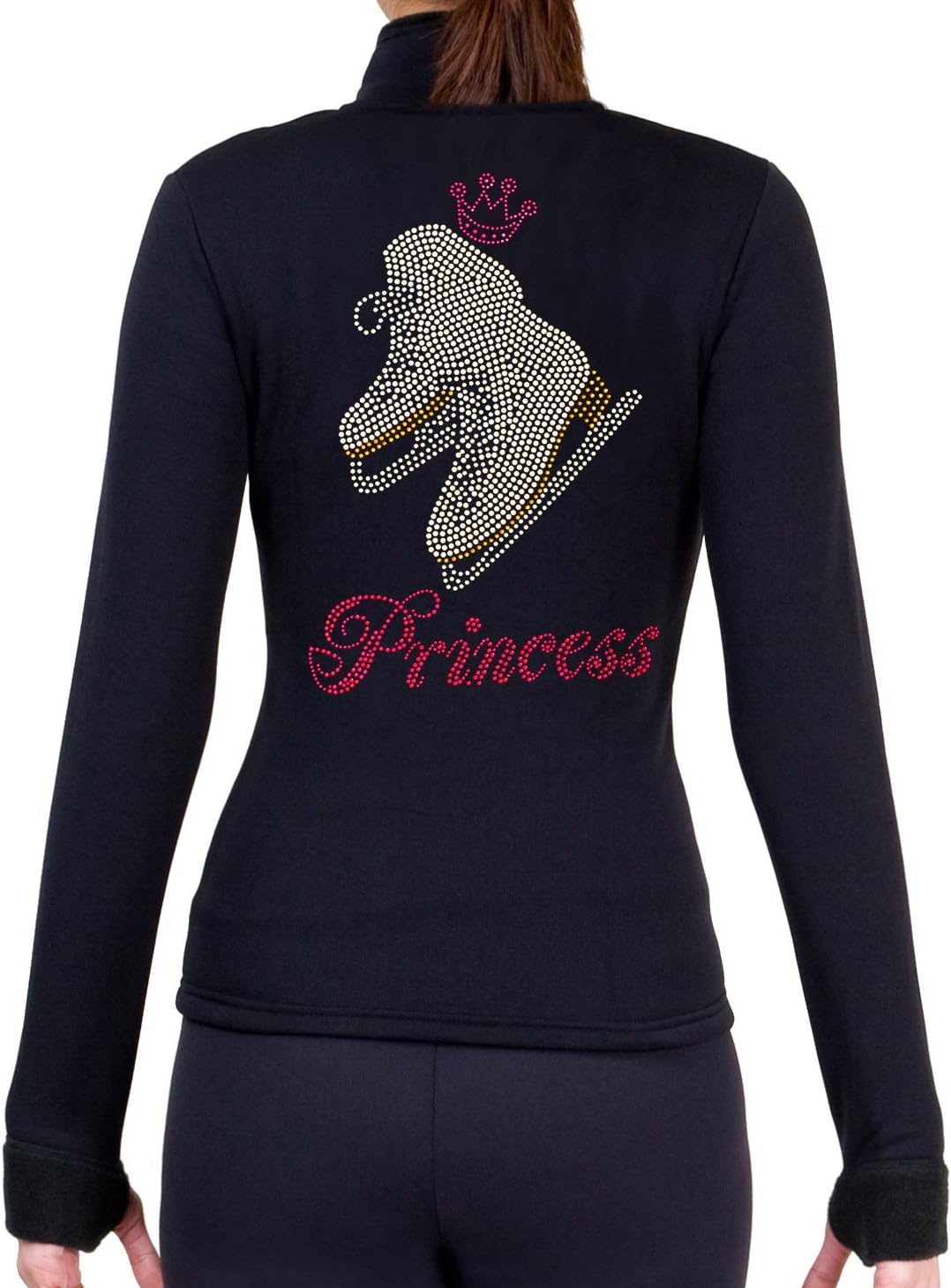 NY2 SPORTSWEAR Figure Skating Polartec Polar Fleece Jacket with Rhinestones JR405 - Adult Sizes