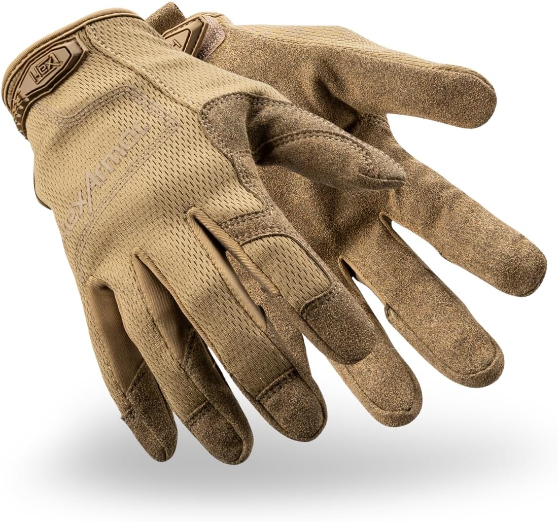 HexArmor Law Enforcement Search Safety Tactical Work Gloves, HexBlue 2132 Series