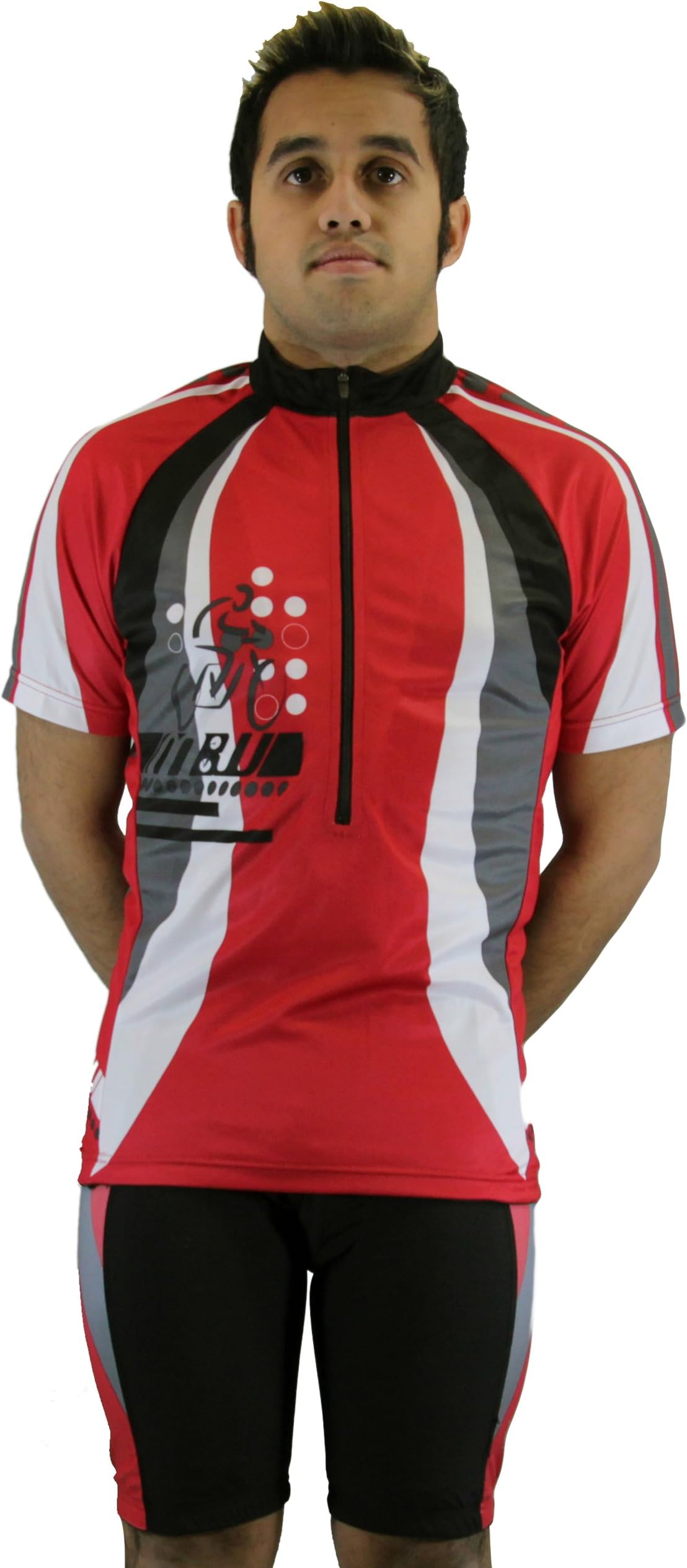 Maks Cycling Jersey with Sublimation Print Race Cut Short-Sleeve Bike Biking Shirt