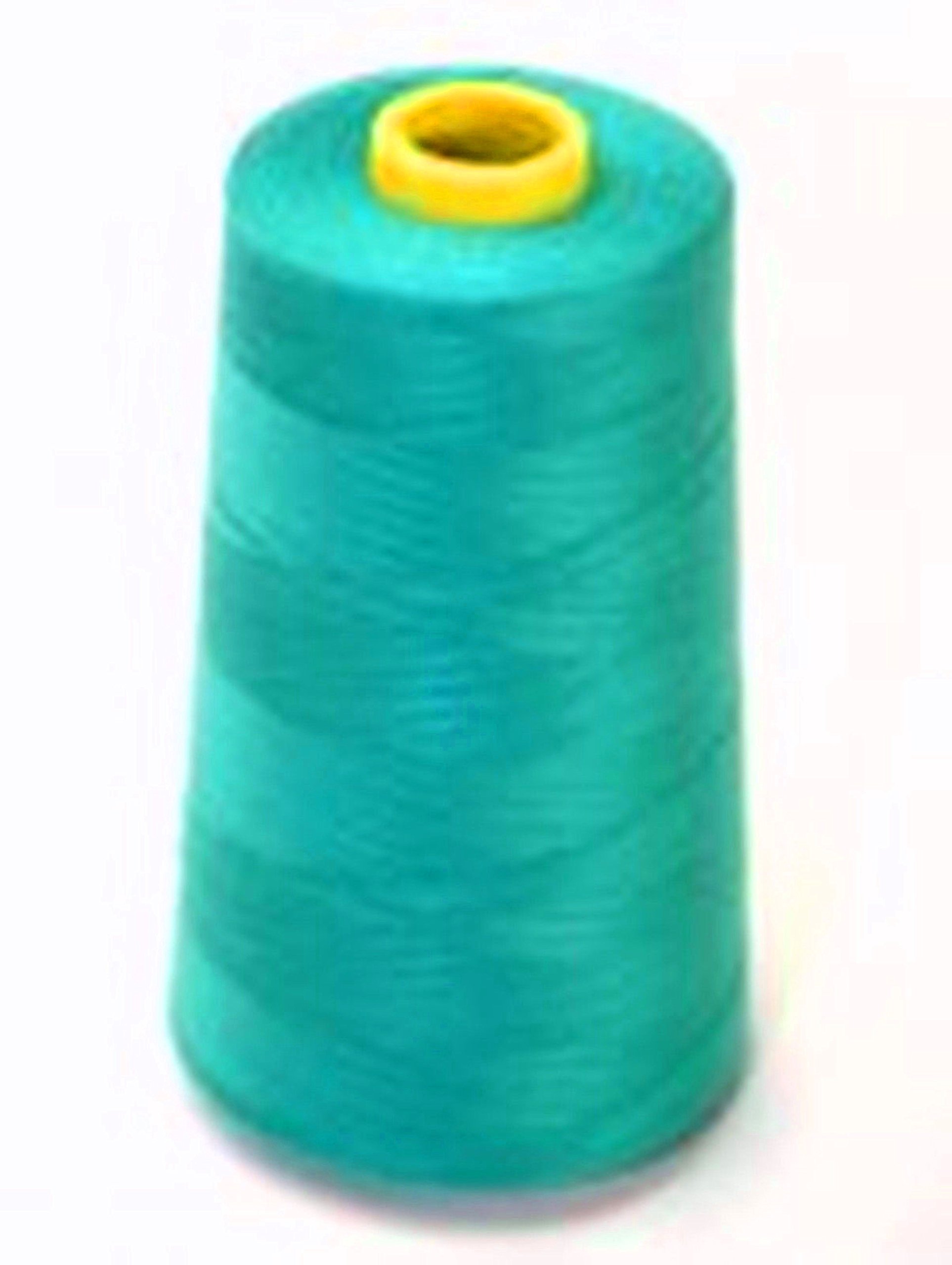 OVERLOCKING Thread - Polyester - Sewing Thread - 4 x 5000 Meters (5468 Yard) Cones - (Jade Green)