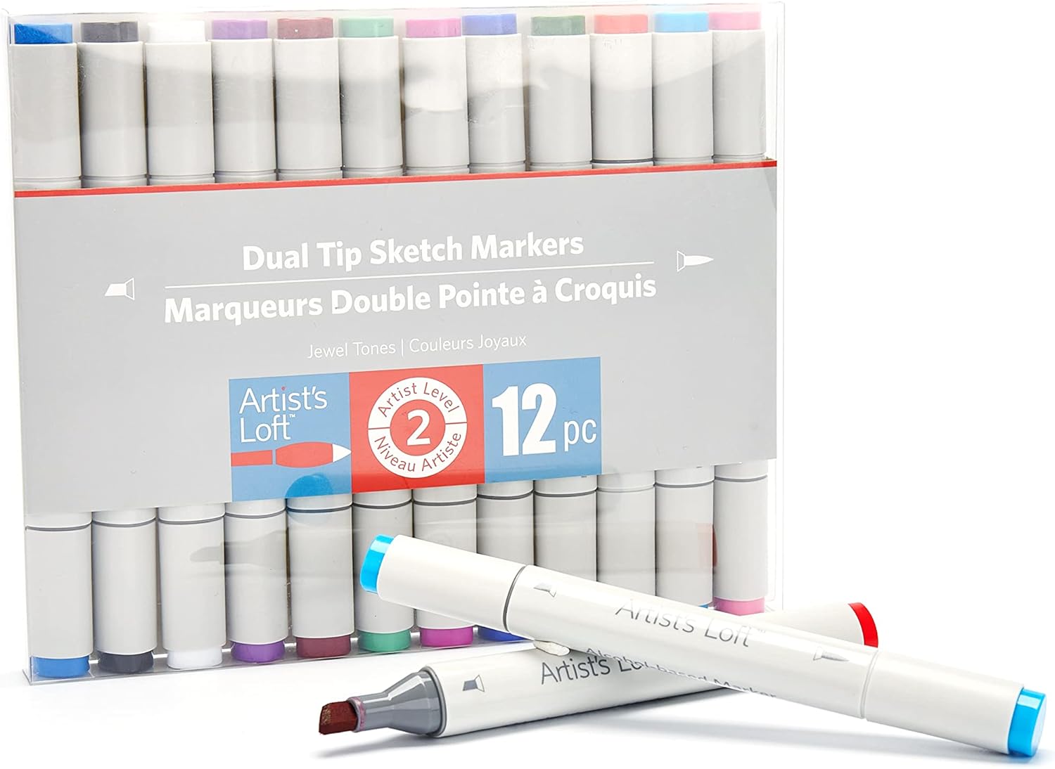 Artist's Loft Dual Tip Jewel Tone Sketch Marker Set 12pc