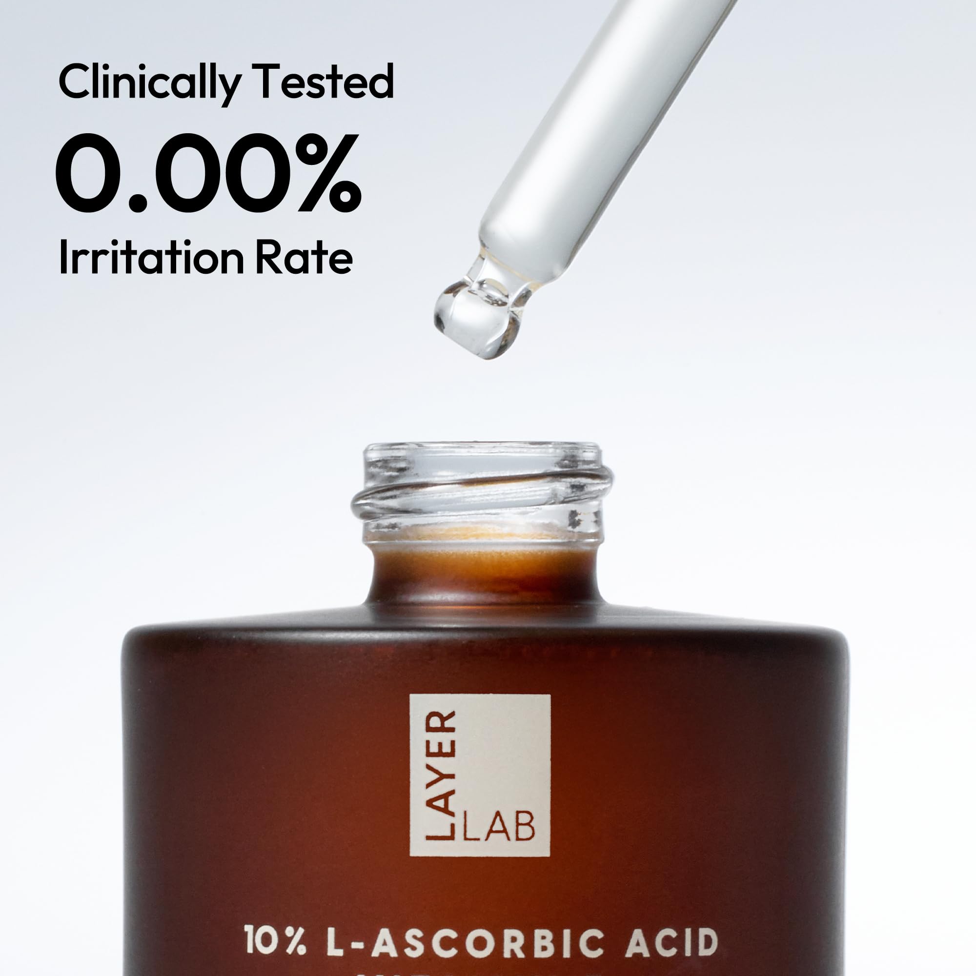 LAYERLAB Daily Pure Vitamin C 10% Serum, Antioxidant Face Serum, 0.94 fl oz