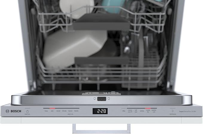 Bosch SHX78CM5N 800 Series Lavavajillas empotrado de 24 pulgadas con mango tipo barra inteligente miniatura 3