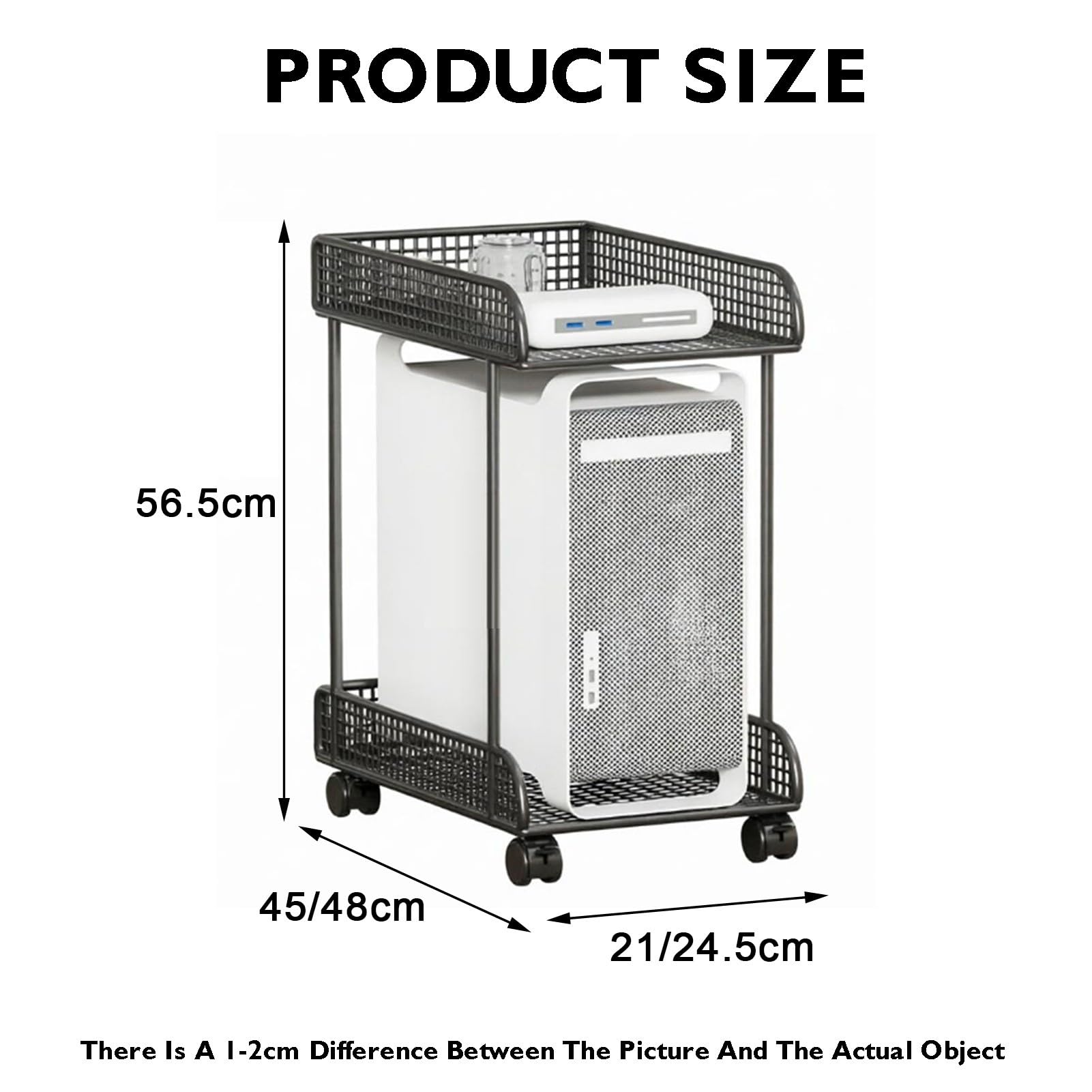 Support De Processeur Mobile Ventilé, Support D'imprimante À 2 Niveaux
