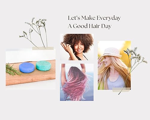 Miniatura 3 de Set de champú y acondicionador de menta y romero, orgánico, vegano, voluminizador, hidratante de aceite de argán acondicionador y champú para