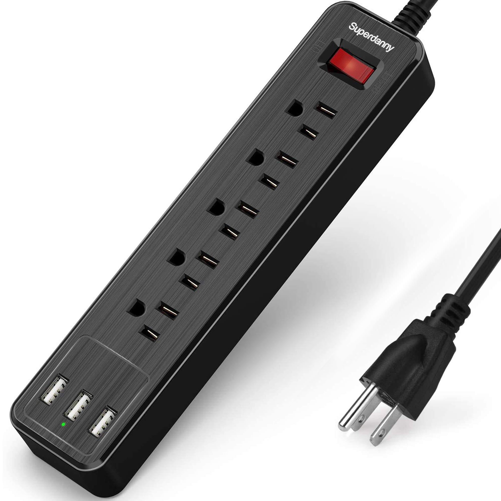 Fire-Proof Surge Protector Power Strip 