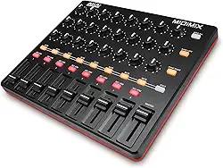 Akai Professional MIDIMIX Controlador MIDI USB - Mixer com faders atribuíveis, fader master, 24 knobs, 16 botões e mapeamento 1:1 com o Ableton Live